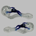 HAND PIPE GLASS FROGGER