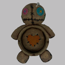 ASHTRAY CERAMIC CANVAS DOLL